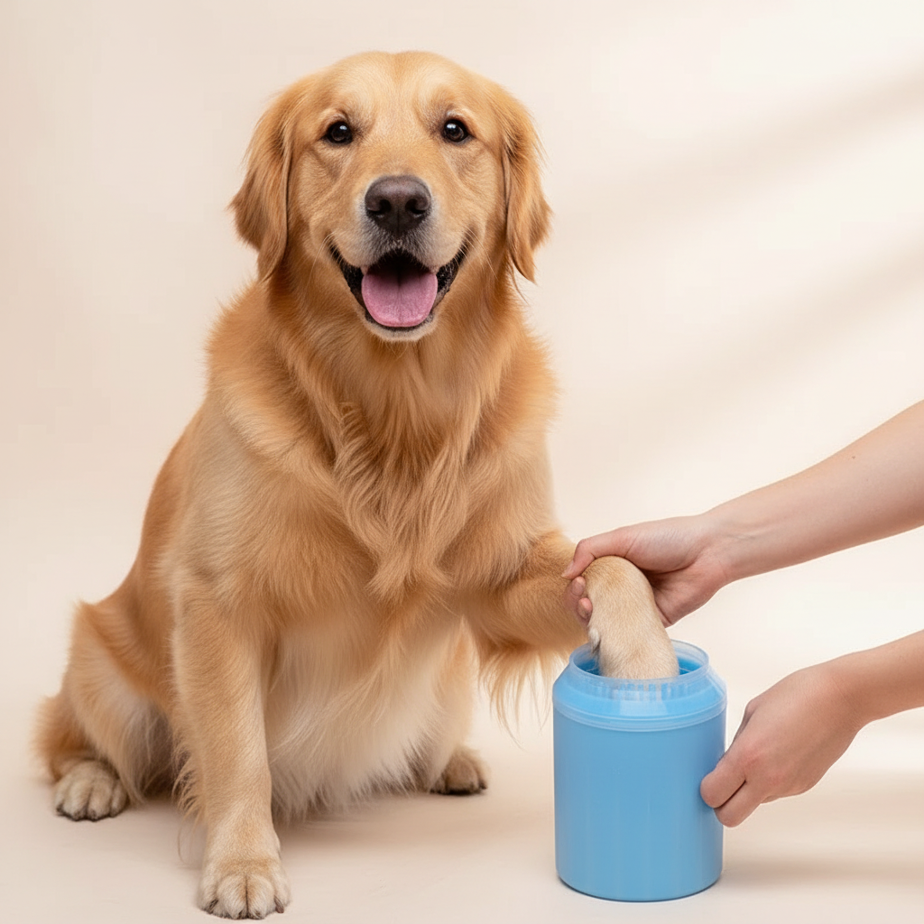 Effortless Paw Cleaning with the New Portable Dog Paw Cleaner Cup – Soft Silicone Combs for Quick and Easy Foot Washing!